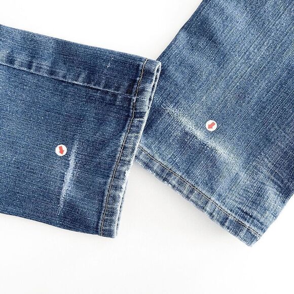 Parasuco Women's Faded Medium Wash Straight Denim Jeans Blue Size 25 - Picture 9 of 9